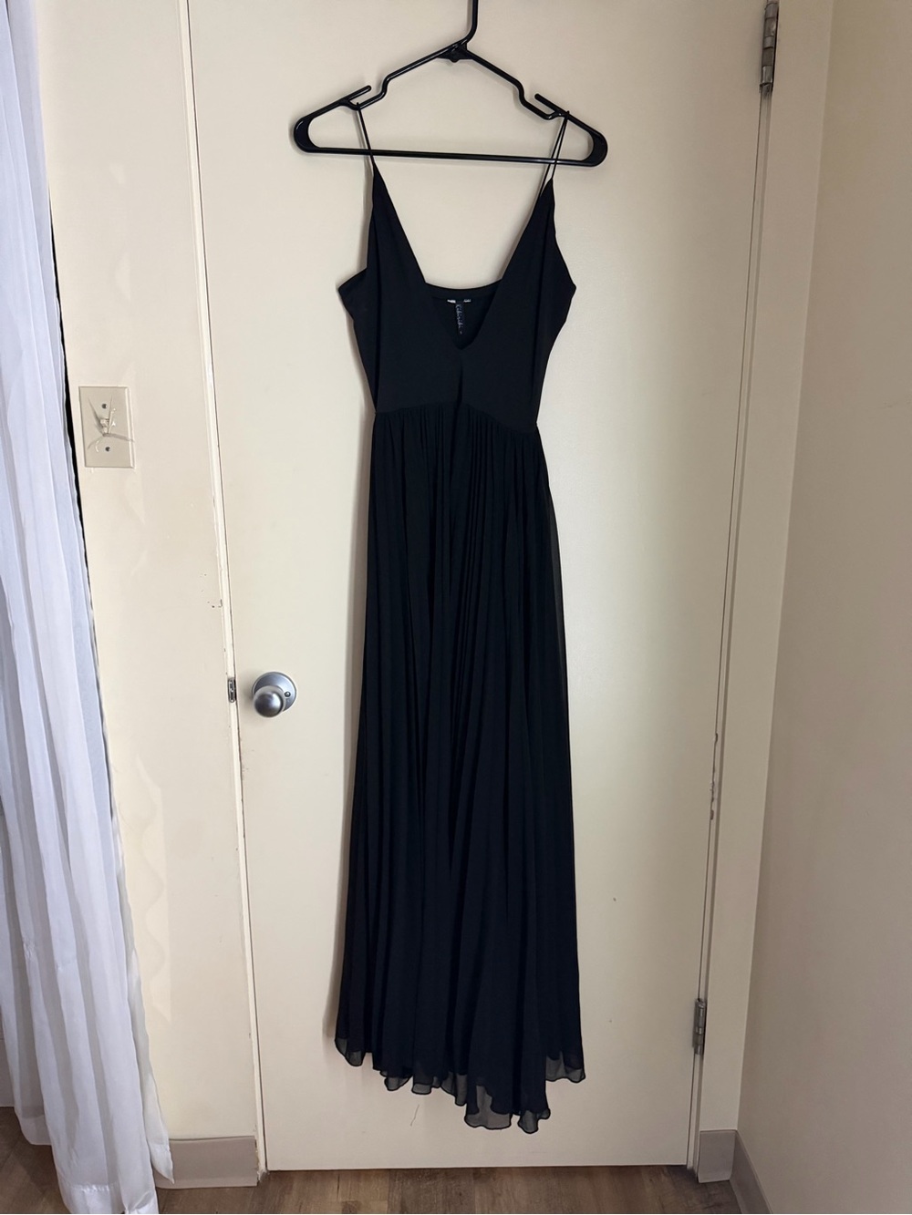 Black Spaghetti Strap Maxi Dress